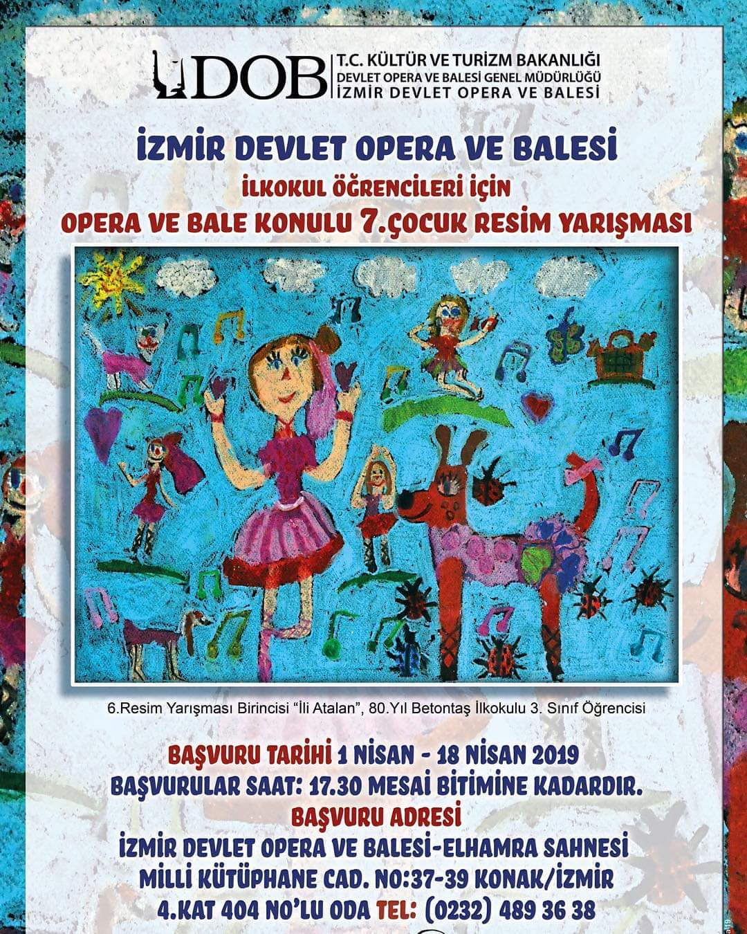 İZMİR DEVLET OPERA VE BALESİ OPERA VE BALE KONULU 7. RESİM YARIŞMASI 2019