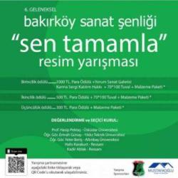 6. Geleneksel Bakırköy Sanat Şenliği “Sen Tamamla” Konulu Resim Yarışması 2019 Yılı