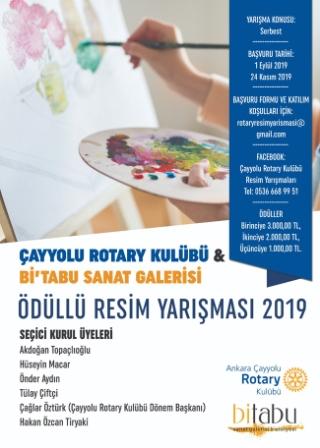 Ankara Çayyolu Rotary Kulübü ve Bi’tabu Sanat Galerisi Serbest Konulu Resim Yarışması – 2019