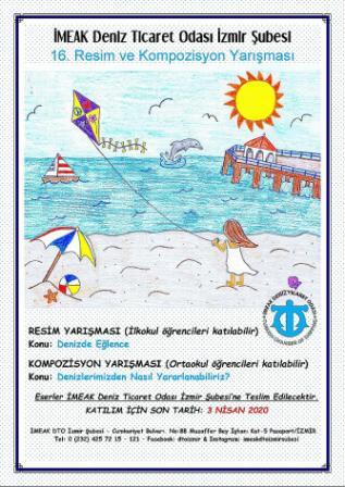 İMEAK DTO İzmir Şubesi 16. Resim ve Kompozisyon Yarışması – DENİZDE EĞLENCE KONULU RESİM YARIŞMASI