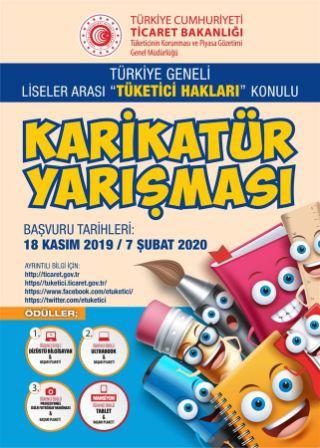 TÜKETİCİ HAKLARI KONULU KARİKATÜR YARIŞMASI – LİSELER ARASI TÜRKİYE GENELİ KARİKATÜR YARIŞMASI 2020 YILI