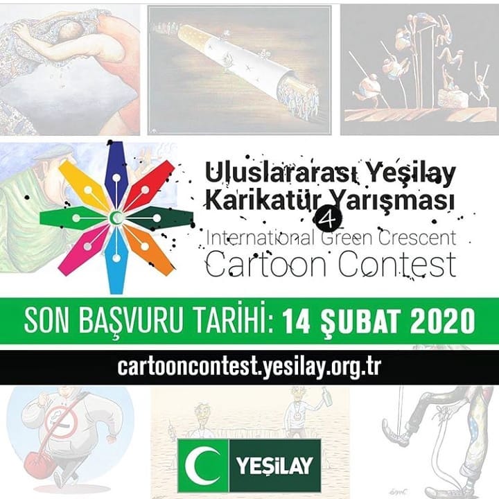 4. International Green Crescent Cartoon Contest 2020 / YEŞİLAY INTERNATIONAL CARTOON COMPETITION