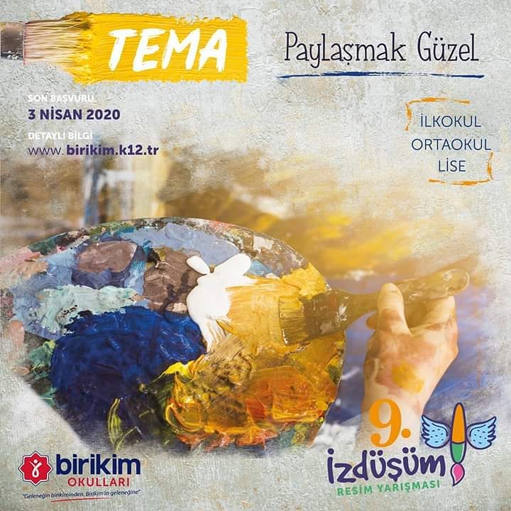 BİRİKİM OKULLARI 9. İZDÜŞÜM RESİM YARIŞMASI KATILIM ŞARTLARI 2020 YILI