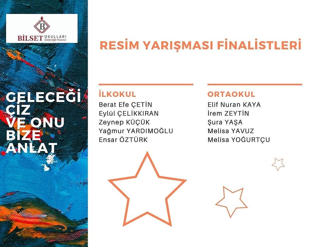 BİLSET OKULLARI GELECEĞİ ÇİZ RESİM YARIŞMASI FİNALE KALANLAR