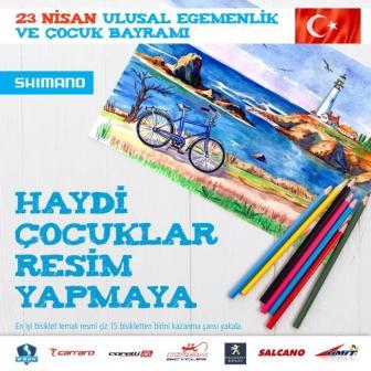 Shimano Türkiye 23 Nisan’a Özel Bisiklet Ödüllü Resim Yarışması Başladı / 23 Nisan 2020 Bisiklet Ödüllü Resim Yarışması