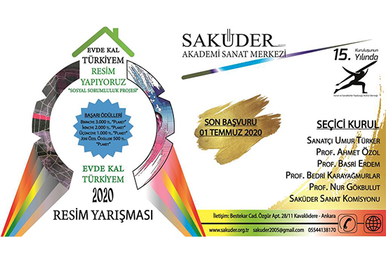 SEKÜDER Evde Kal Türkiyem ULUSLARARASI RESİM YARIŞMASI 2020 Yılı