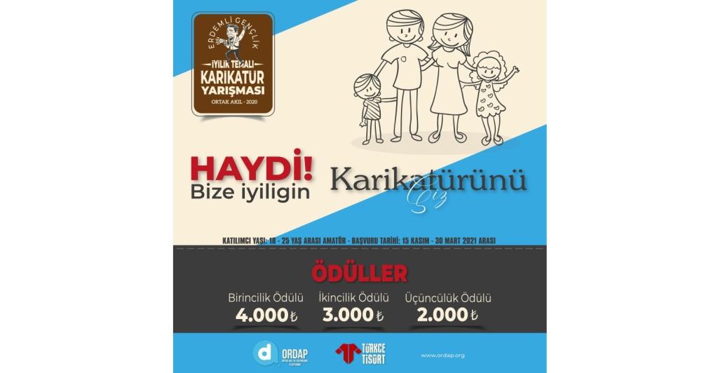 ORDAP İYİLİK TEMALI ÖDÜLLÜ KARİKATÜR YARIŞMASI 2020-2021