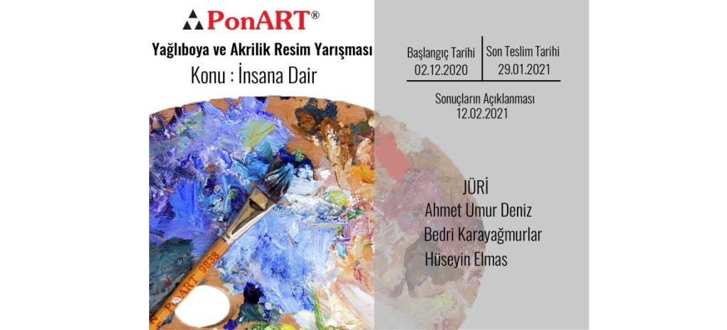 PonART Yağlıboya ve Akrilik Resim Yarışması ” İnsana Dair” 2021 Yılı Katılım Şartları