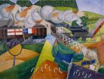 Severini - Köyü geçen kızıl haç treni
