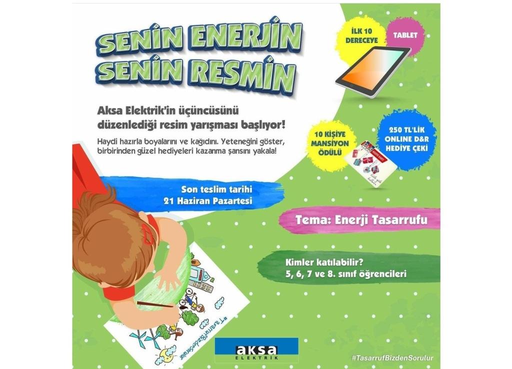 AKSA ELEKTRİK – Senin Enerjin Senin Resmin Resim Yarışması 2021 yILI