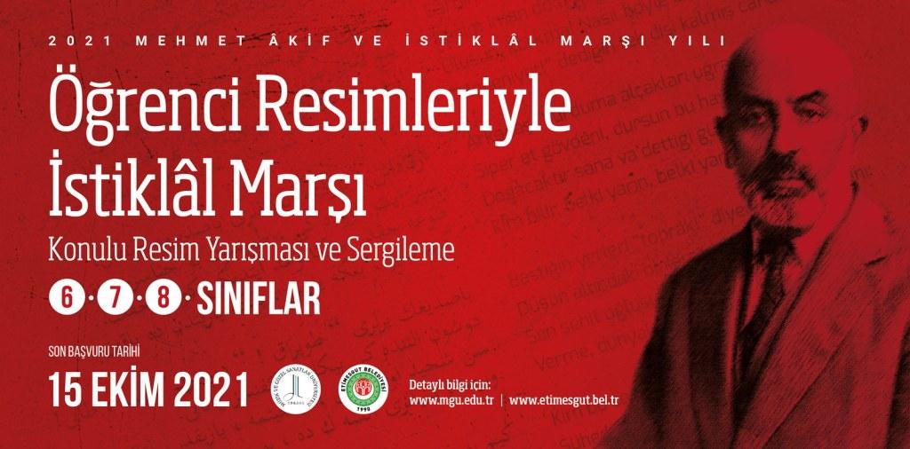 “ÖĞRECİ RESİMLERİYLE İSTİKLÂL MARŞI” KONULU RESİM YARIŞMASI 2021
