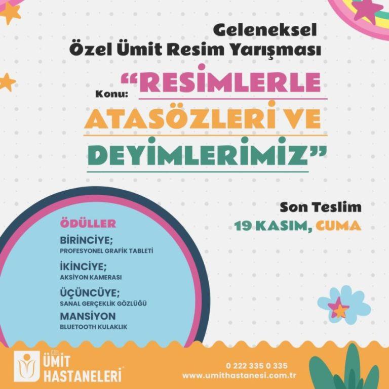 ESKİŞEHİR ÖZEL ÜMİT HASTANELERİ “ RESİMLERLE ATASÖZLERİ VE DEYİMLERİMİZ ” RESİM YARIŞMASI 2021