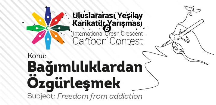 6. ULUSLARARASI YEŞİLAY KARİKATÜR YARIŞMASI 2022 YILI DUYURUSU