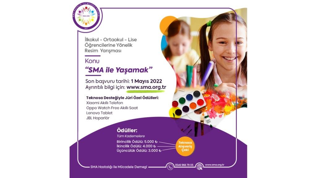 SMA İLE YAŞAMAK KONULU ULUSAL RESİM YARIŞMASI 2022 YILI