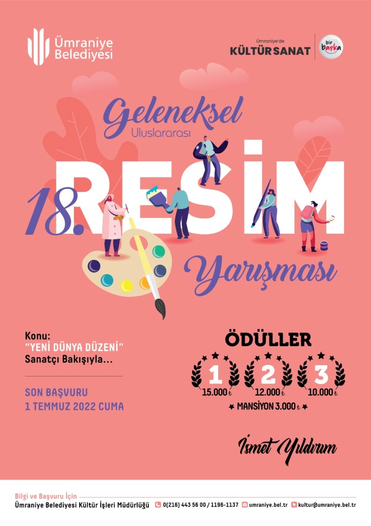 ÜMRANİYE BELEDİYESİ GELENEKSEL 18. ULUSLARARASI RESİM YARIŞMASI 2022 YILI