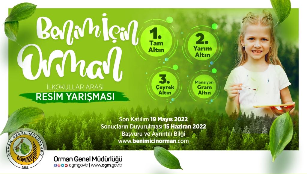 T.C. ORMAN GENEL MÜDÜRLÜĞÜ BENİM İÇİN ORMAN RESİM YARIŞMASI 2022 YILI ŞARTLARI