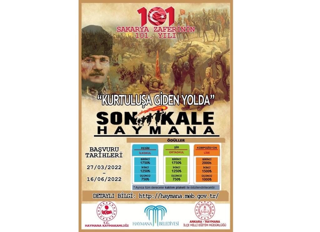 KURTULUŞA GİDEN YOLDA SON KALE HAYMANA RESİM YARIŞMASI 2022 YILI İÇİN BAŞLADI