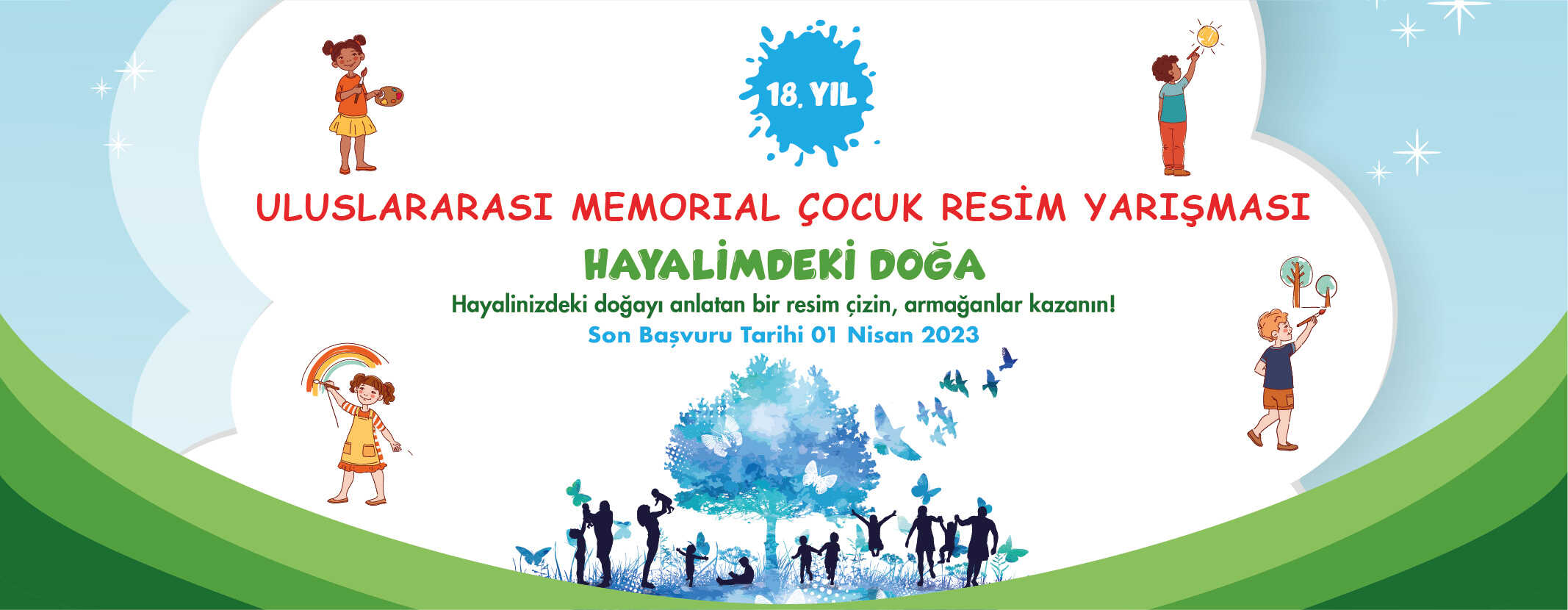 18. MEMORIAL ULUSLARARASI ÇOCUK RESİM YARIŞMASI 2023 YILI İÇİN BAŞLADI