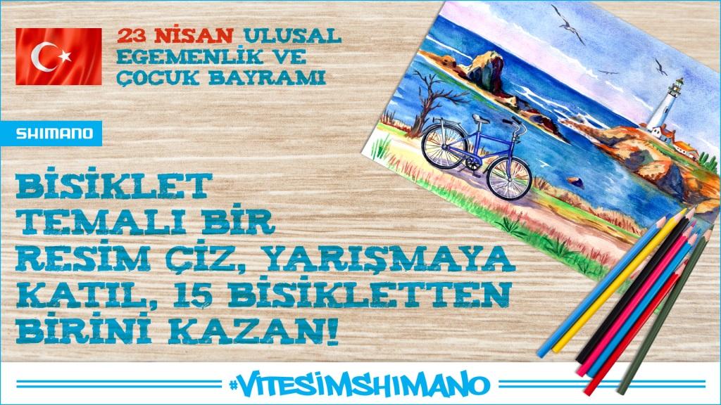 SHIMANO TÜRKİYE BİSİKLET ÖDÜLLÜ 23 NİSAN RESİM YARIŞMASI 2023