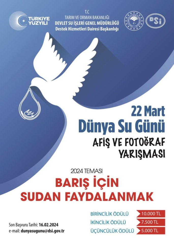 D.S.İ. 22 MART 2024 DÜNYA SU GÜNÜ AFİŞ YARIŞMASI 2024 YILI