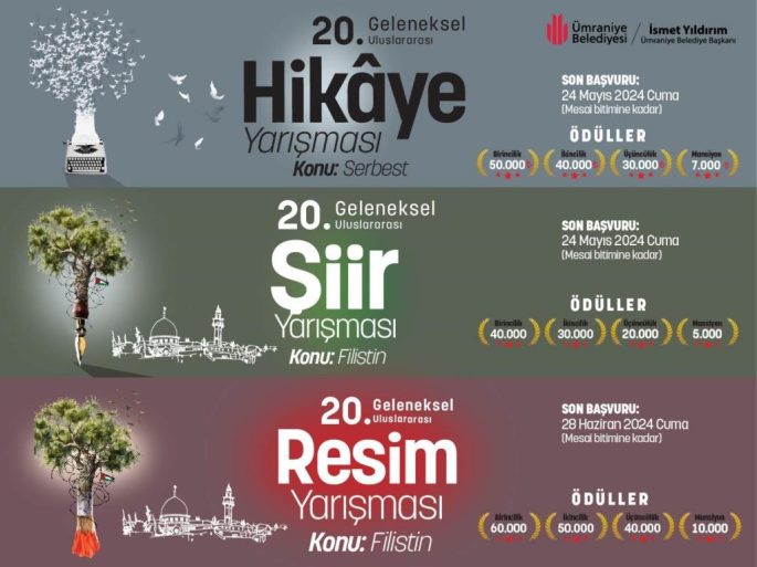 ÜMRANİYE BELEDİYESİ 20. GELENEKSEL ŞİİR, HİKAYE VE RESİM YARIŞMASI 2024 YILI
