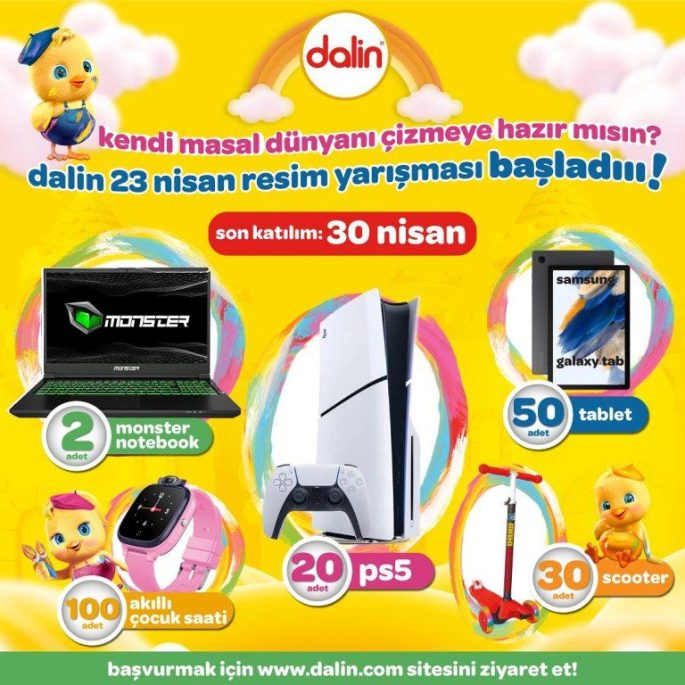 DALİN 23 NİSAN ÇOCUK RESİM YARIŞMASI BAŞLADI – 2024 YILI KATILIM ŞARTLARI