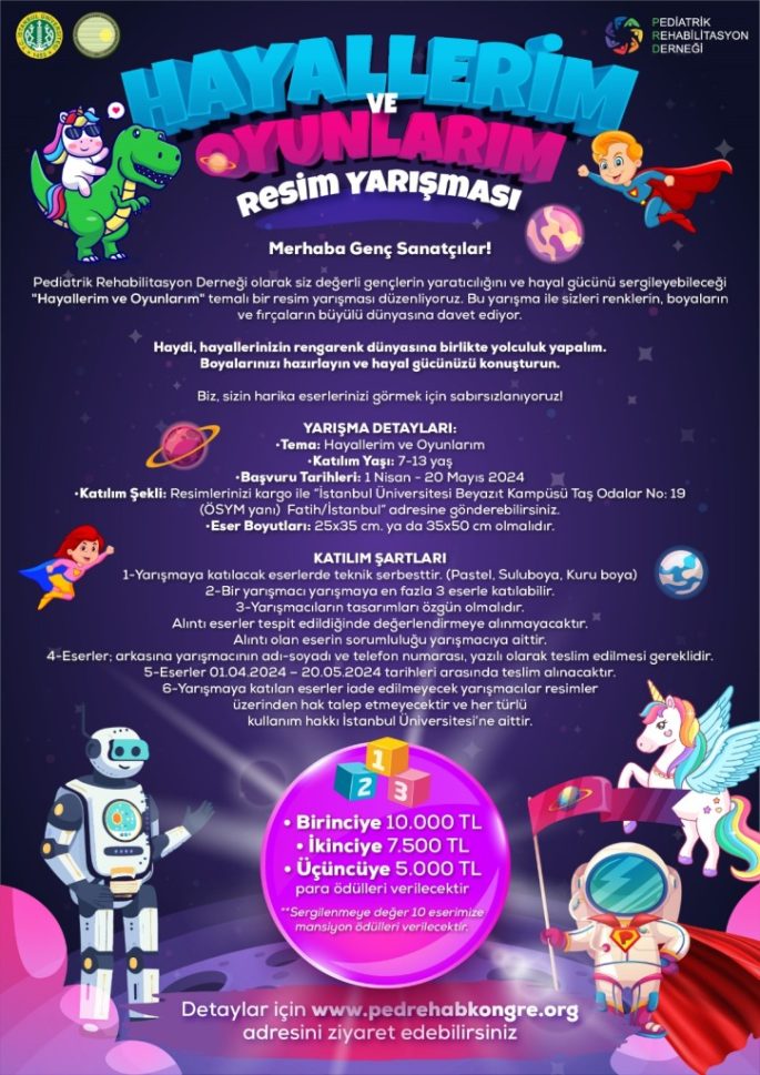HAYALLERİM OYUNLARIM ÖDÜLLÜ RESİM YARIŞMASI 2024 YILI