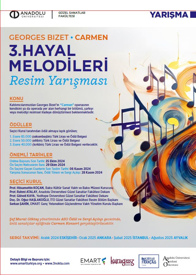 3. Hayal Melodileri Resim Yarışması 2024 Yılı Katılım Şartları