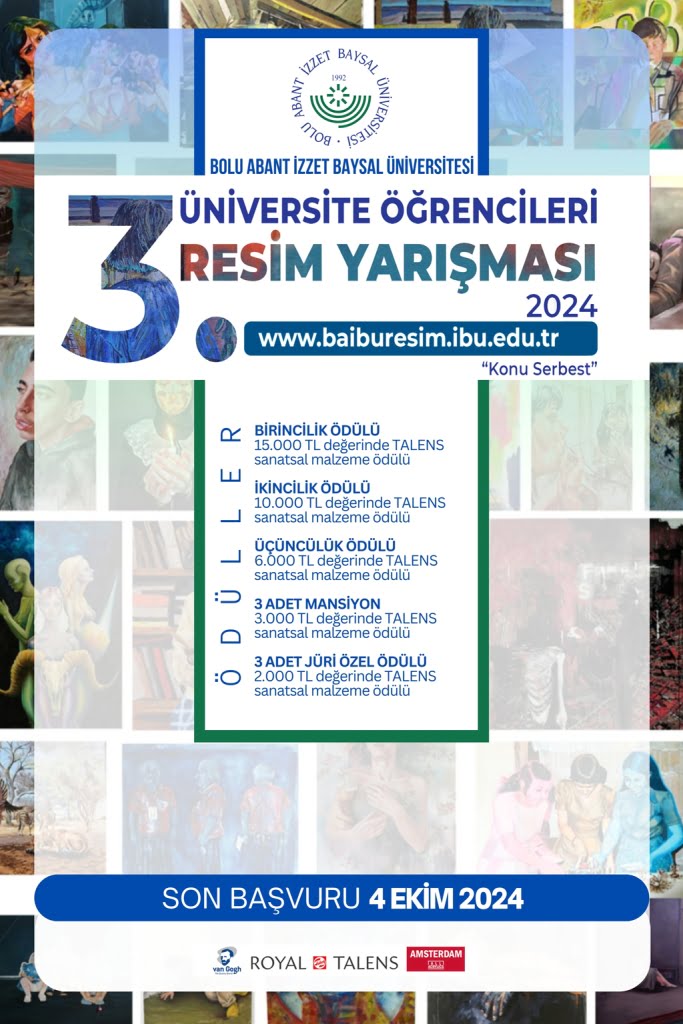 BOLU ABANT İZZET BAYSAL ÜNİVERSİTESİ 3. ÜNİVERSİTE ÖĞRENCİLERİ RESİM YARIŞMASI 2024