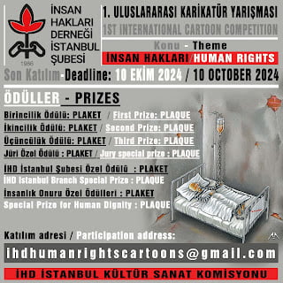 İnsan Hakları Derneği İstanbul Şubesi İnsan Hakları Karikatür Yarışması 2024