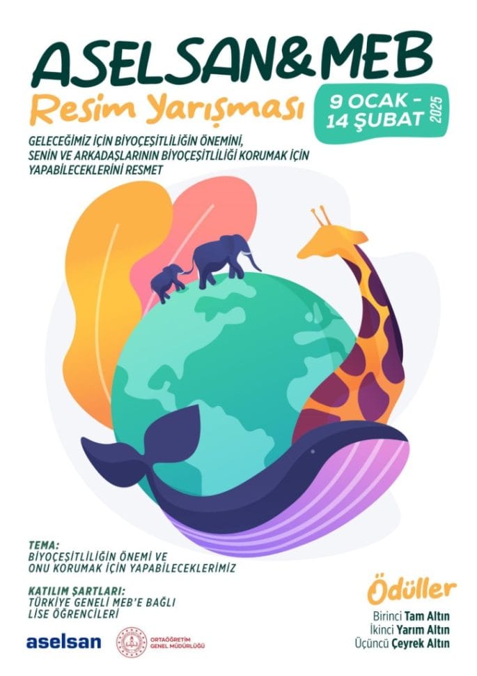 ASELSAN – MEB – “BİYOÇEŞİTLİLİĞİN ÖNEMİ ” RESİM YARIŞMASI 2025