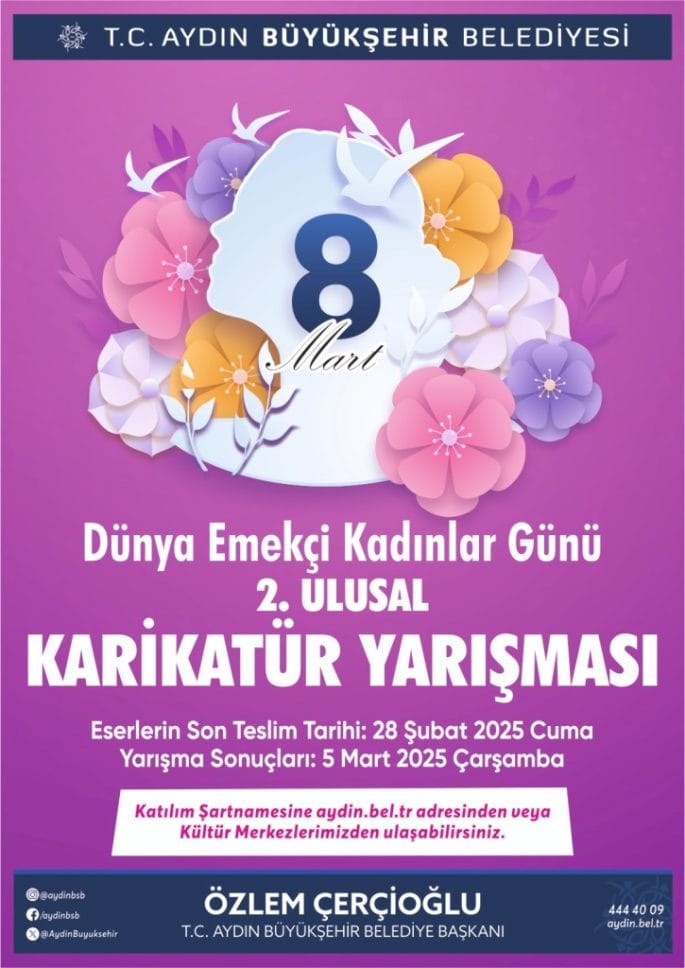 8 MART DÜNYA EMEKÇİ KADINLAR GÜNÜ Ulusal Karikatür Yarışması 2025
