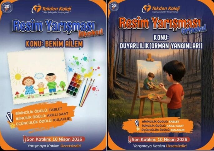 ÖZEL KAYSERİ TEKDEN KOLEJİ ORTAOKULU ÖDÜLLÜ RESİM YARIŞMASI 2026