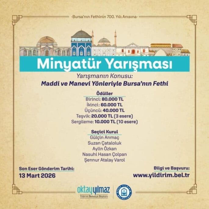 Bursa’nın Fethinin 700. Yılı Anısına Minyatür Yarışması 2026
