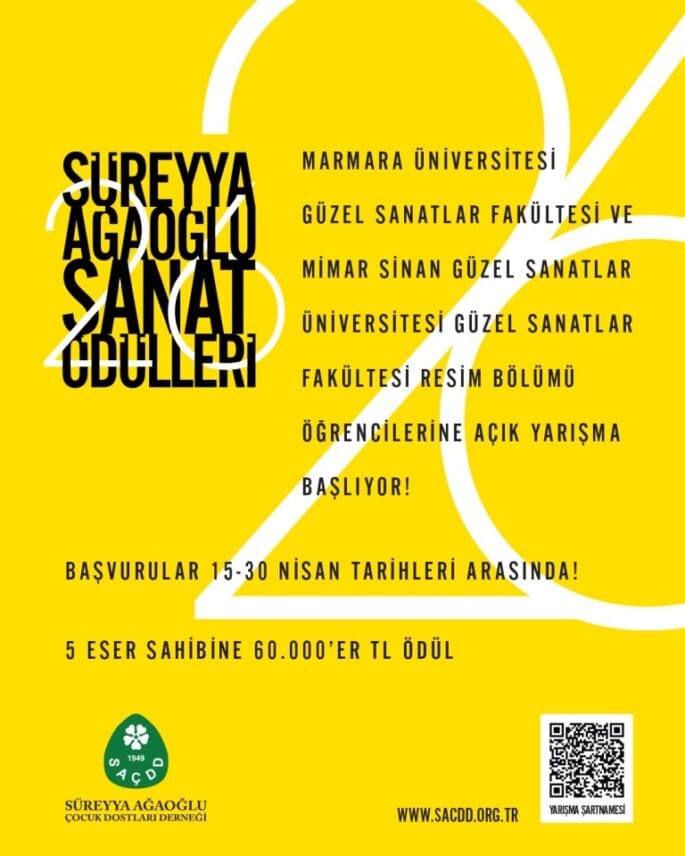 2026 YILI SÜREYYA AĞAOĞLU SANAT ÖDÜLLERİ YARIŞMASI