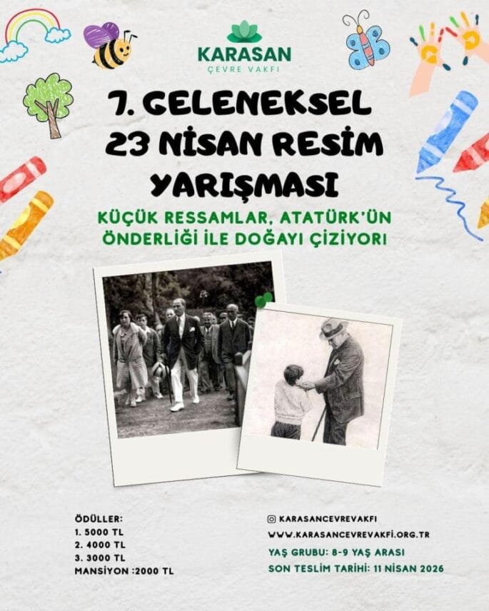 KARASAN ÇEVRE VAKFI 7. GELENEKSEL 23 NİSAN RESİM YARIŞMASI 2026