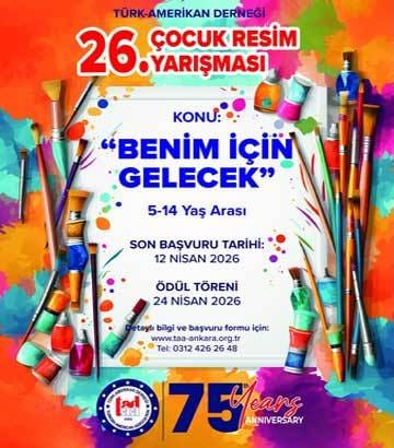 TÜRK-AMERİKAN DERNEĞİ 26. GELENEKSEL ÇOCUK RESİM YARIŞMASI 2026