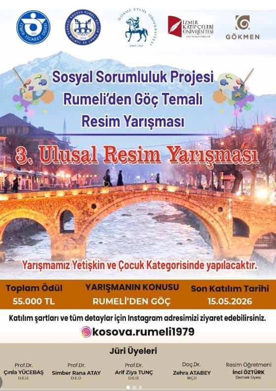 KOSOVA RUMELİ DERNEĞİ RUMELİDEN GÖÇ TEMALI 3.ULUSAL RESİM YARIŞMASI 2026