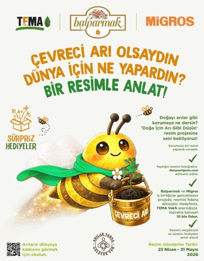 “Doğa İçin Arı Gibi Düşün” – Dünya Arı Günü Resim Etkinliği 2026