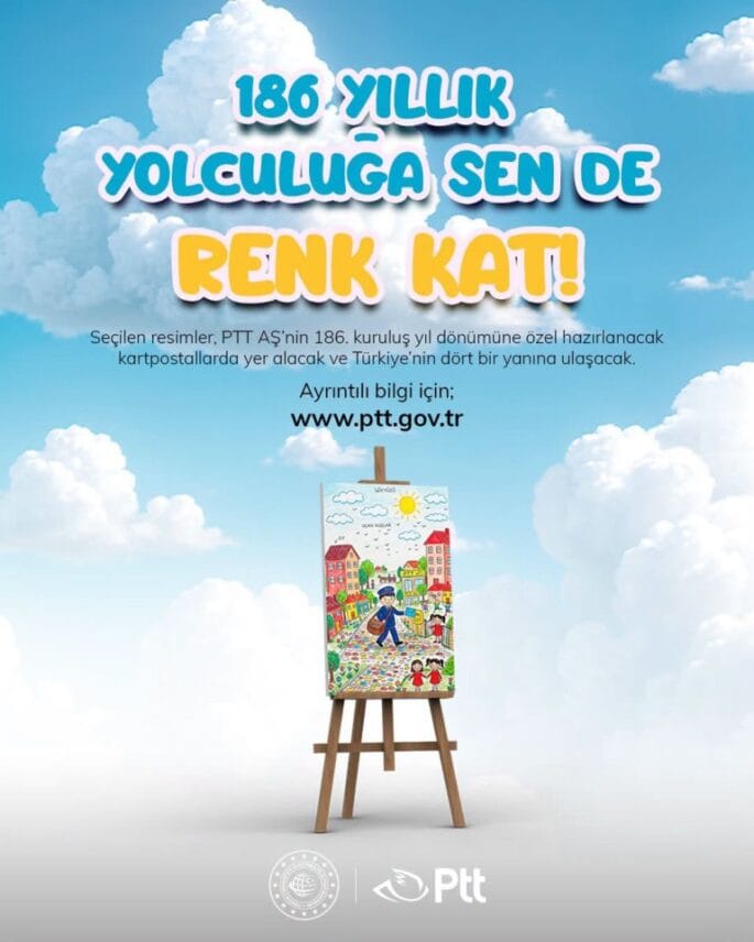 PTT’nin 186. Kuruluş Yıl Dönümü Çocuk resim Yarışması 2026